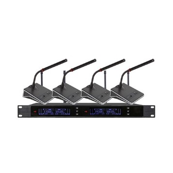 ZOBO 會議室系統(tǒng) 全網(wǎng)絡化音頻 FN-AWH104 一拖四無線會議話筒