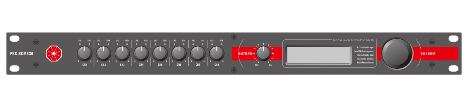 意大利PRS RC系統(tǒng)管理器 RCM830 數(shù)字混音器 反饋抑制器
