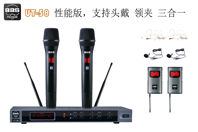 麥克風(fēng)(話筒):頭戴式、領(lǐng)夾式、手持麥克風(fēng)