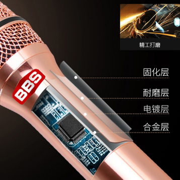 BBS娛樂(lè)話筒 F-80D無(wú)線話筒 專(zhuān)用演出麥克風(fēng) 舞臺(tái)主持 KTV話筒 K歌高端演出話筒-BBS話筒