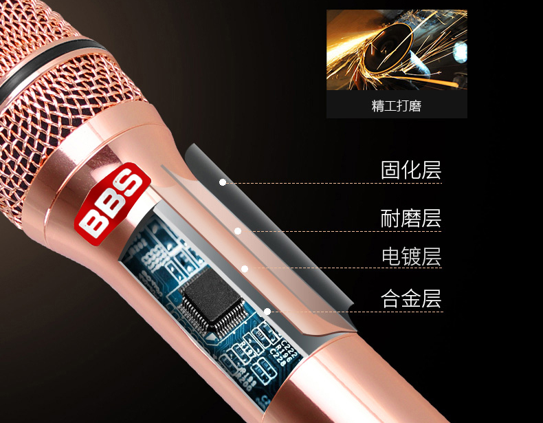 BBS娛樂(lè)話筒 F-80D無(wú)線話筒 專(zhuān)用演出麥克風(fēng) 舞臺(tái)主持 KTV話筒 K歌高端演出話筒-BBS話筒3