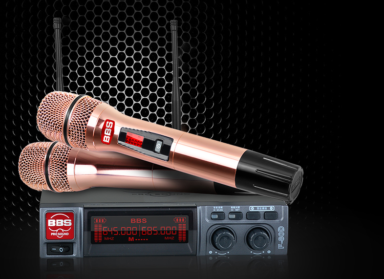 BBS娛樂(lè)話筒 F-80D無(wú)線話筒 專(zhuān)用演出麥克風(fēng) 舞臺(tái)主持 KTV話筒 K歌高端演出話筒-BBS話筒4